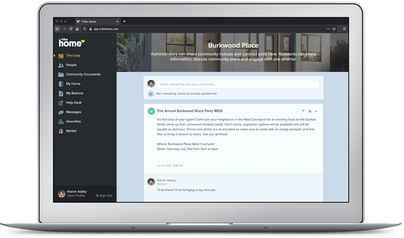 Tribe Home Community Platform - Tribe Property Technologies - The Loop